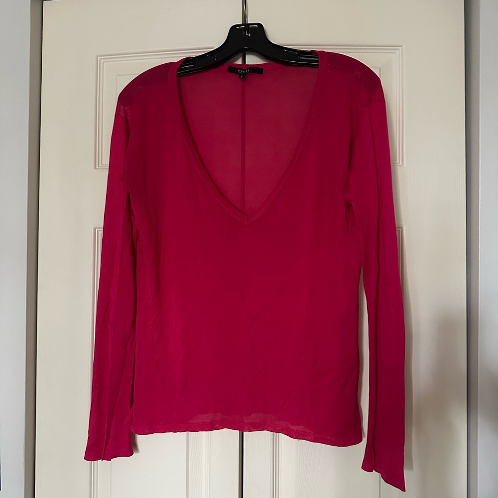 Vintage Gucci Low V Knit Top